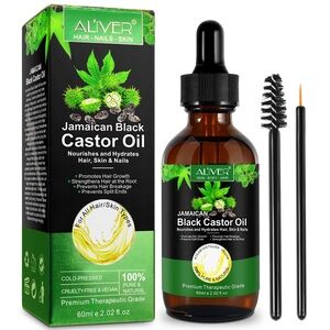 Aliver Jamaican Black Castor Oil - Natural Hair and Skin Care